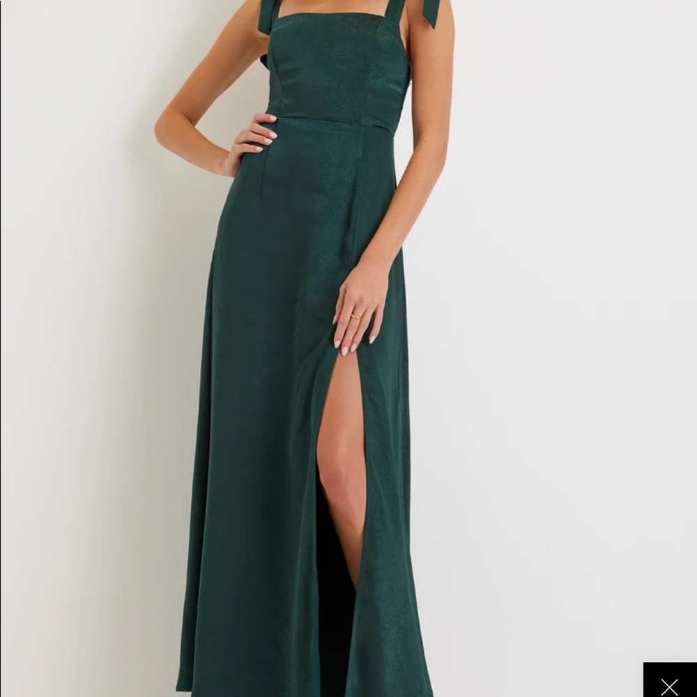 Green formal dress